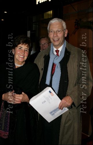 Den Haag 24 november 2004
Feest Prins Friso en Mabel Wisse Smit in danstheater.
Hans v d Broek met vrouw