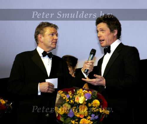 Amsterdam 8 november 2004
Premiere Bridget Jones  in tuschinski.
Hugh Grant en Rene Mioch