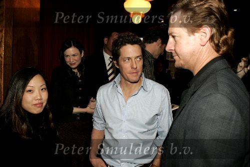 Amsterdam 8 november 2004
Bridget Jones Diary  acteurs Renee Zellweger Hugh Grant en Colin Firth in hotel de Grand.