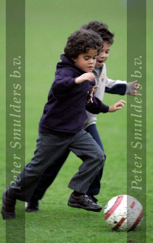 Amsterdam 3 november 2004
Justin Kluivert voetballen.