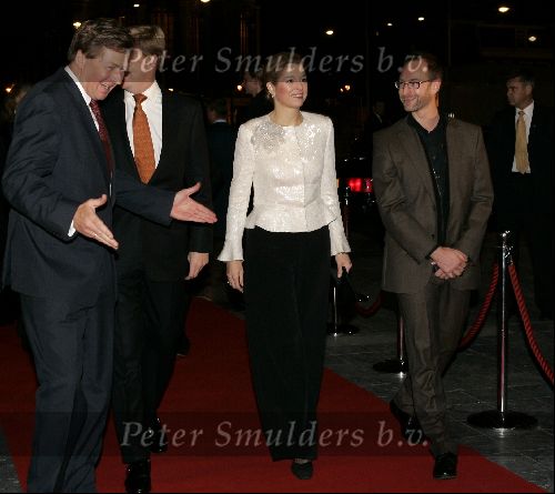 Den Haag 24 november 2004
Feest Prins Friso en Mabel Wisse Smit in danstheater.
Prinses Maxima en Prins Willem Alexander