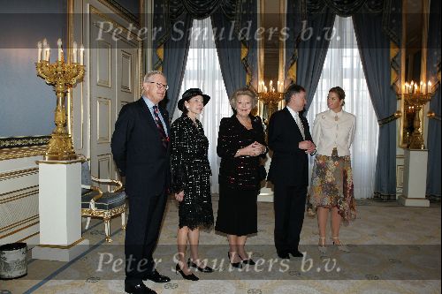 Den Haag 5 november 2004
Bezoek van de duitse president  aan  Koningin Beatrix op paleis Noordeinde. Pieter v Vollenhoven en Prinses Maxima
