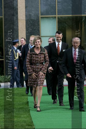 Amsterdam 4 november 2004
Prinses Laurentien bij Reed Elsevier . samen met Morris Tabaksblat