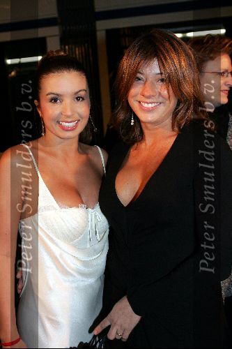 Amsterdam 8 november 2004
Premiere Bridget Jones  in tuschinski.
Rosanna Lima en Amanda Krabbe