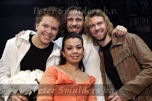 Utrecht 3 november 2005
Premiere Jesus Christ superstar in schouwburg Utrecht.
 Dieter Troubleyn Martin v d Starre Casey francisco en jamai