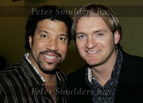 Amsterdam 27 november 2005
Lionel Ritchie optreden voor Holland casino
Lionel met Christiaan Looman
Peter Smulders bv