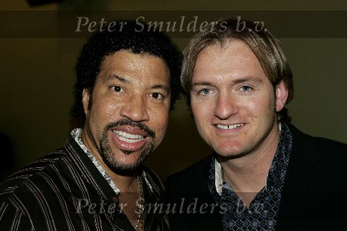 Amsterdam 27 november 2005
Lionel Ritchie optreden voor Holland casino
Lionel met Christiaan Looman