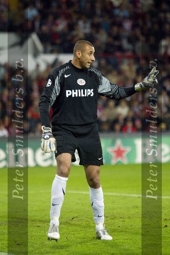 Eindhoven, 1 November 2005
Wedstrijd Champions League seizoen 2005/2006 tussen PSV-AC Milaan, eindstand 1-0
Gomes
© Foto: Peter Smulders
