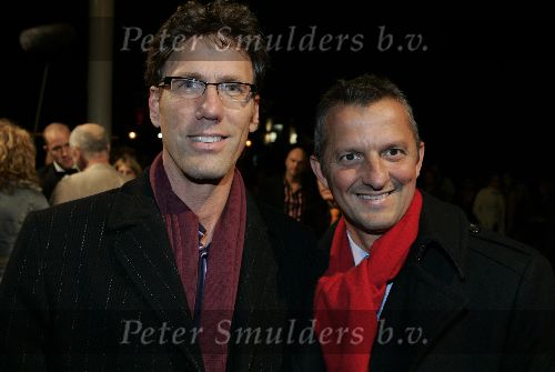 Utrecht 3 november 2005
Premiere Jesus Christ superstar in schouwburg Utrecht.
Hans Schiffers met vriend