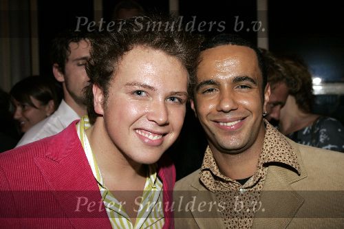 Utrecht 3 november 2005
Premiere Jesus Christ superstar in schouwburg Utrecht.
Jamai en zijn vriend Renaldo