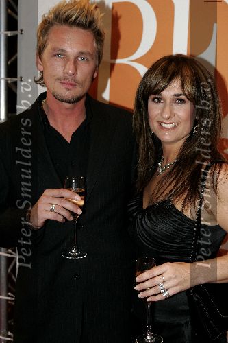 Amsterdam 28 november 2005
Beau Monde awards in het hilton.
Laura Vlasblom met vriend