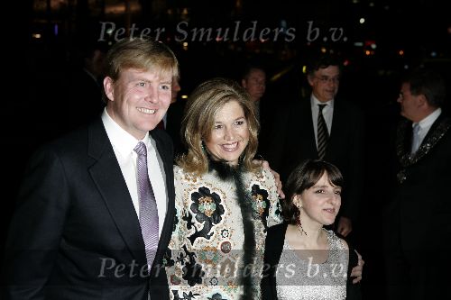 Amstelveen 25 november 2005
opening expositie  Dolores Zorrequieta in cobra museum.
Maxima Dolores en Prins Willem Alexander