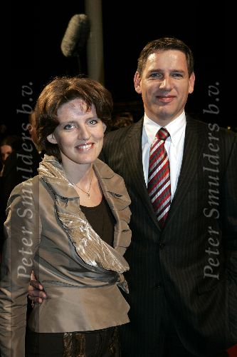 Utrecht 3 november 2005
Premiere Jesus Christ superstar in schouwburg Utrecht.
Medy v d Laan met man