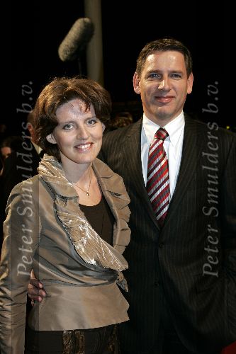 Utrecht 3 november 2005
Premiere Jesus Christ superstar in schouwburg Utrecht.
Medy v d Laan met man