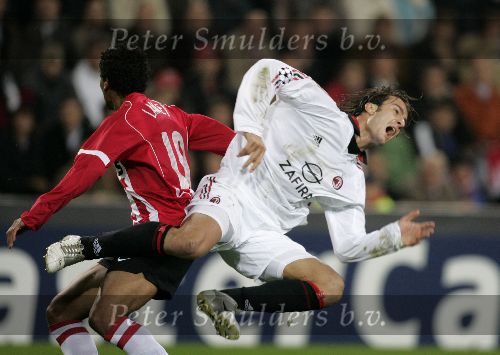 Eindhoven, 1 November 2005
Wedstrijd Champions League seizoen 2005/2006 tussen PSV-AC Milaan, eindstand 1-0
Michael Lamey 
© Foto: Peter Smulders