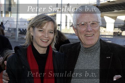 Amsterdam 16 november 2005
Premiere Chicken Little in Pathe arena.
Paul v Gorcum met een collega