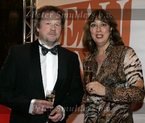 Amsterdam 28 november 2005
Beau Monde awards in het hilton.
Petra Bakker Schut met Wouter Kennis
