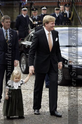 Wassenaar 19 november 2005
Doop prinses Alexia en kerk Wassenaar.
Prinses Amalia met Prins Willem Alexander.