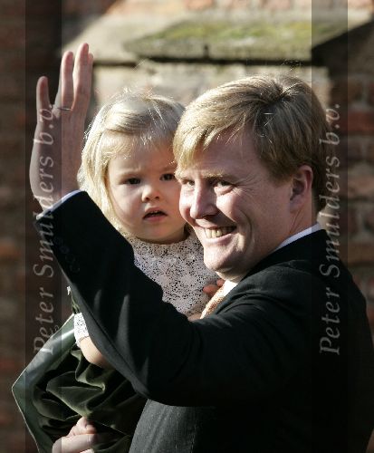 Wassenaar 19 november 2005
Doop prinses Alexia en kerk Wassenaar.
Prins Willem Alexander en Amalia
