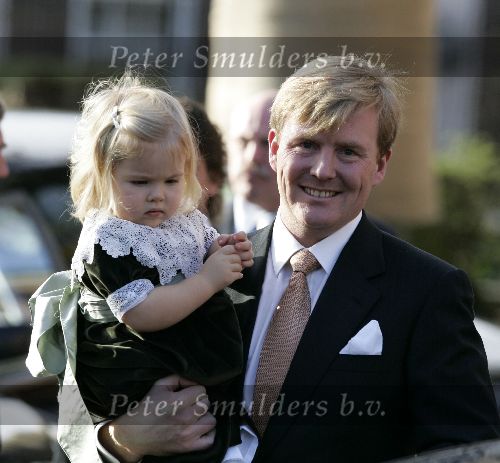 Wassenaar 19 november 2005
Doop prinses Alexia en kerk Wassenaar.
Prins Willem Alexander en Amalia