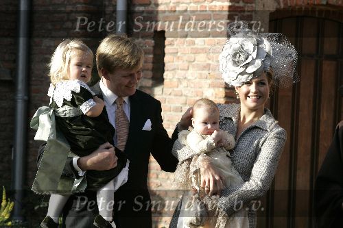 Wassenaar 19 november 2005
Doop prinses Alexia en kerk Wassenaar.
Prinses Maxima Alexia Amalia en Prins Willem Alexander