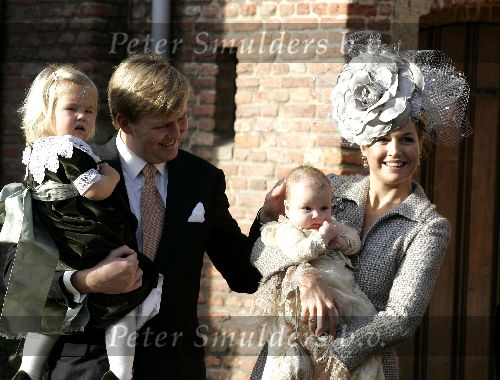 Wassenaar 19 november 2005
Doop prinses Alexia en kerk Wassenaar.
Prinses Maxima Alexia Amalia en Prins Willem Alexander