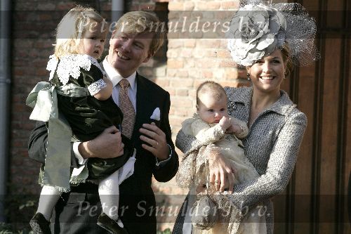 Wassenaar 19 november 2005
Doop prinses Alexia en kerk Wassenaar.
Prinses Maxima Alexia Amalia en Prins Willem Alexander