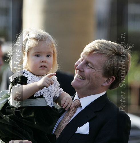 Wassenaar 19 november 2005
Doop prinses Alexia en kerk Wassenaar.
Prins Willem Alexander en Amalia