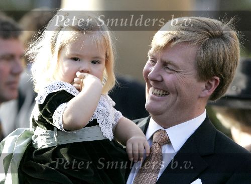 Wassenaar 19 november 2005
Doop prinses Alexia en kerk Wassenaar.
Prins Willem Alexander en Amalia