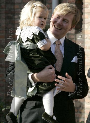 Wassenaar 19 november 2005
Doop prinses Alexia en kerk Wassenaar.
Prinses Amalia en Prins Willem Alexander