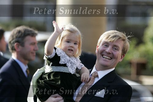 Wassenaar 19 november 2005
Doop prinses Alexia en kerk Wassenaar.
Prins Willem Alexander en Amalia