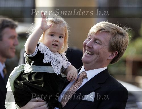 Wassenaar 19 november 2005
Doop prinses Alexia en kerk Wassenaar.
Prins Willem Alexander en Amalia