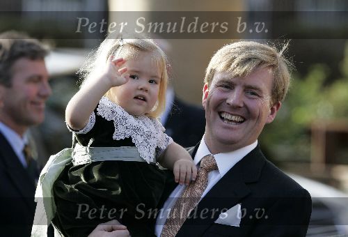 Wassenaar 19 november 2005
Doop prinses Alexia en kerk Wassenaar.
Prins Willem Alexander en Amalia