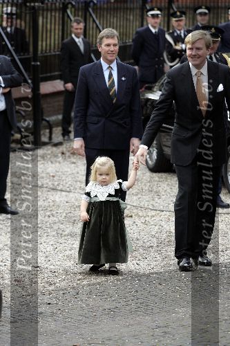 Wassenaar 19 november 2005
Doop prinses Alexia en kerk Wassenaar.
Prinses Amalia met Prins Willem Alexander.