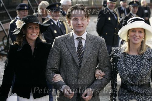 Wassenaar 19 november 2005
Doop prinses Alexia en kerk Wassenaar.
Prins Bernhard en Prinses Annette en Prinses Carolina