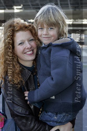 Amsterdam 16 november 2005
Premiere Chicken Little in Pathe arena.
Renate Schutte met zoontje
