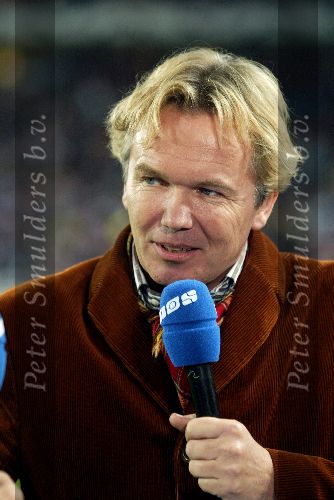 Eindhoven, 1 November 2005
Wedstrijd Champions League seizoen 2005/2006tussen PSV-AC Milaan, eindstand 1-0
Studio Sport presentator Tom Egbers 
Foto: © Peter Smulders