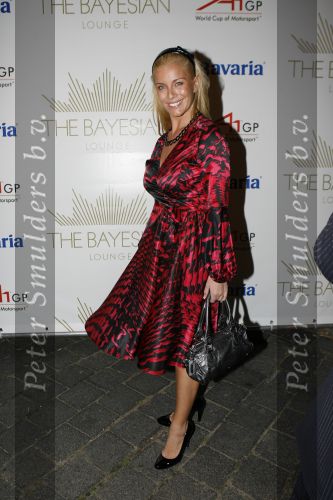 Amsterdam 30 september 2006
Openingsfeest A1 grand Prinx in Onassis.
Angela Kluivert
