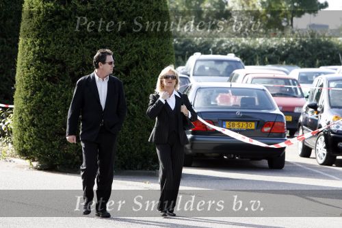 Zoetermeer 30 september 2006
Afscheidsdienst van de geluidsman van Lee Towers, Bas.
anita Meier met Ton de Leeuwe