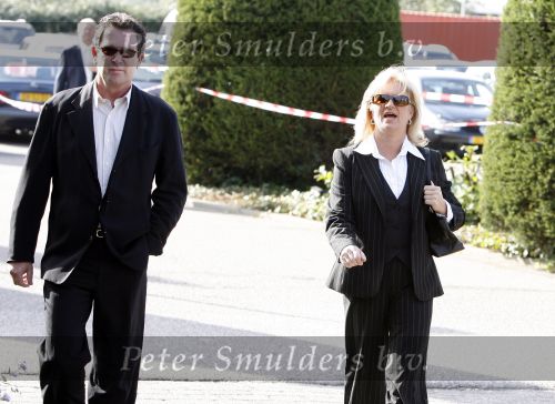 Zoetermeer 30 september 2006
Afscheidsdienst van de geluidsman van Lee Towers, Bas.
anita Meier met Ton de Leeuwe