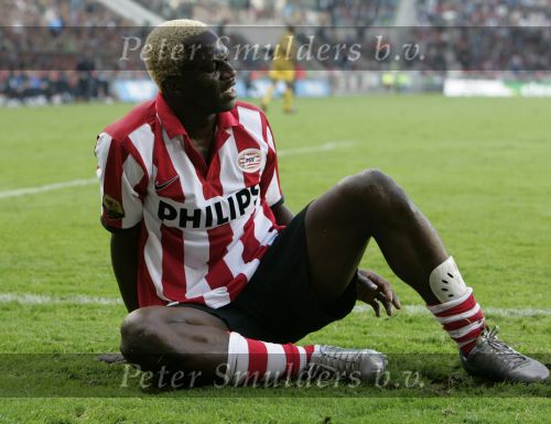 Eindhoven, 20 Oktober 2006 
Kompetitiewedstrijd PSV-Roda JC Seizoen 2006/2007
Eindstand 4-1
Arouna Kone na een gemiste kans