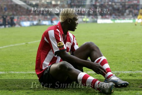Eindhoven, 20 Oktober 2006 
Kompetitiewedstrijd PSV-Roda JC Seizoen 2006/2007
Eindstand 4-1
Arouna Kone na een gemiste kans