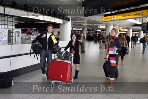 Schiphol 5 oktober 2006
Cast Onderweg naar morgen ONM vertrekken naar Turkije vanweg 25ooe aflevering.
Erik Bouman
