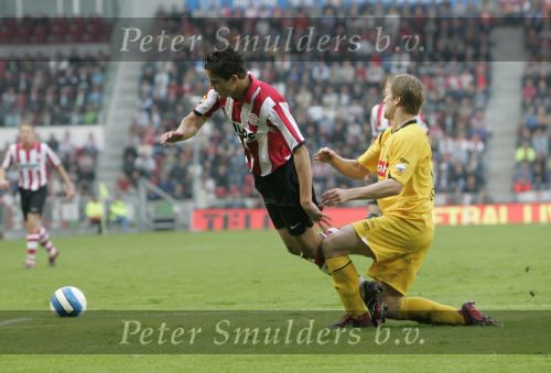Eindhoven, 20 Oktober 2006 
Kompetitiewedstrijd PSV-Roda JC Seizoen 2006/2007
Eindstand 4-1
Ibrahim Afellay wordt onderuit gehaald
