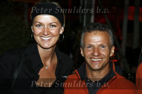 Amsterdam 30 september 2006
feestje A1 grand prix in club Onassis.
 Jan Lammers en zijn vriendin