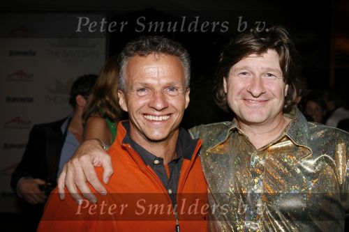 Amsterdam 30 september 2006
feestje A1 grand prix in club Onassis.
Rob Muntz en Jan Lammers.