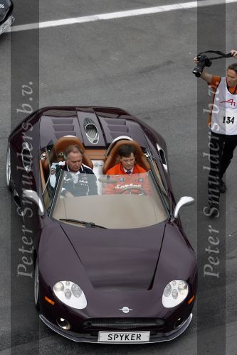 Zandvoort 1 oktober 2006
A1 GP op zanvoort.
Jan Peter Balkenende in spyker cabrio