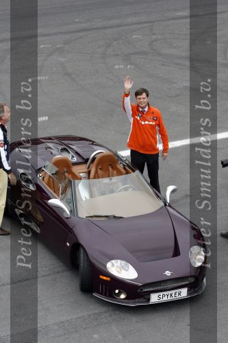 Zandvoort 1 oktober 2006
A1 Grand prix.
Jan peter balkenende in Spyker