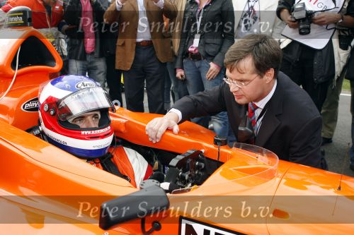 Zandvoort 1 oktober 2006
A1 Grand prix.
Jeroen Bleekemolen en Jan peter Balkenende