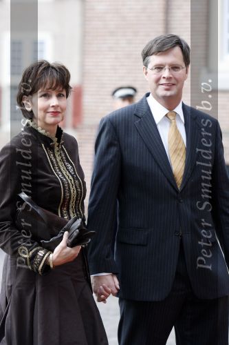 Apeldoorn 8 oktober 2006
Doop Prinses Leonore in het Loo in Apeldoorn.
Jan peter Balkenende met vrouw